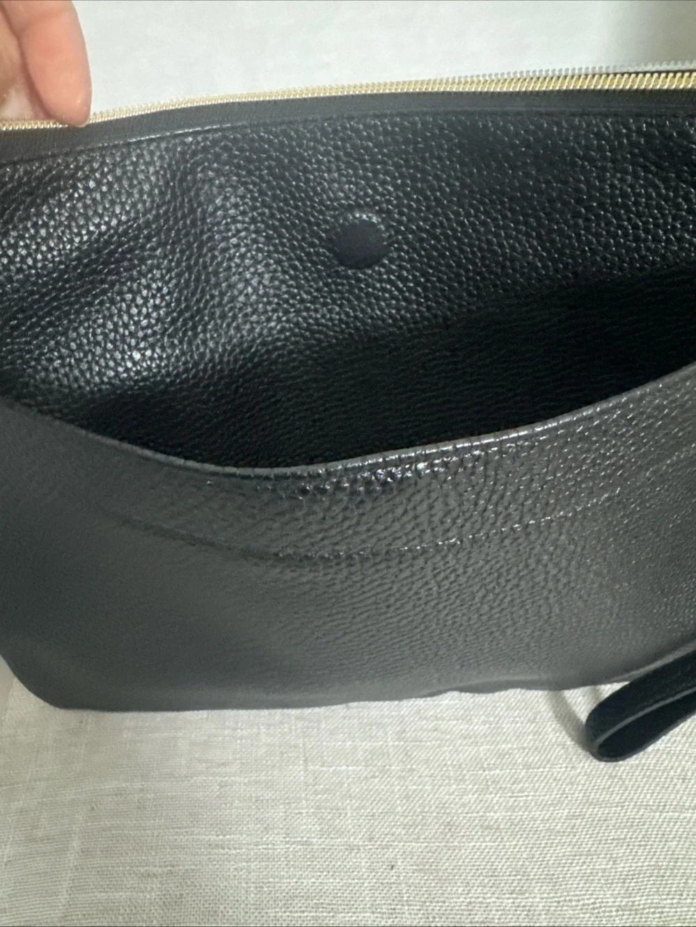 Itzy Bitzy Dialer Bag Clutch Black Pebble Wristlet